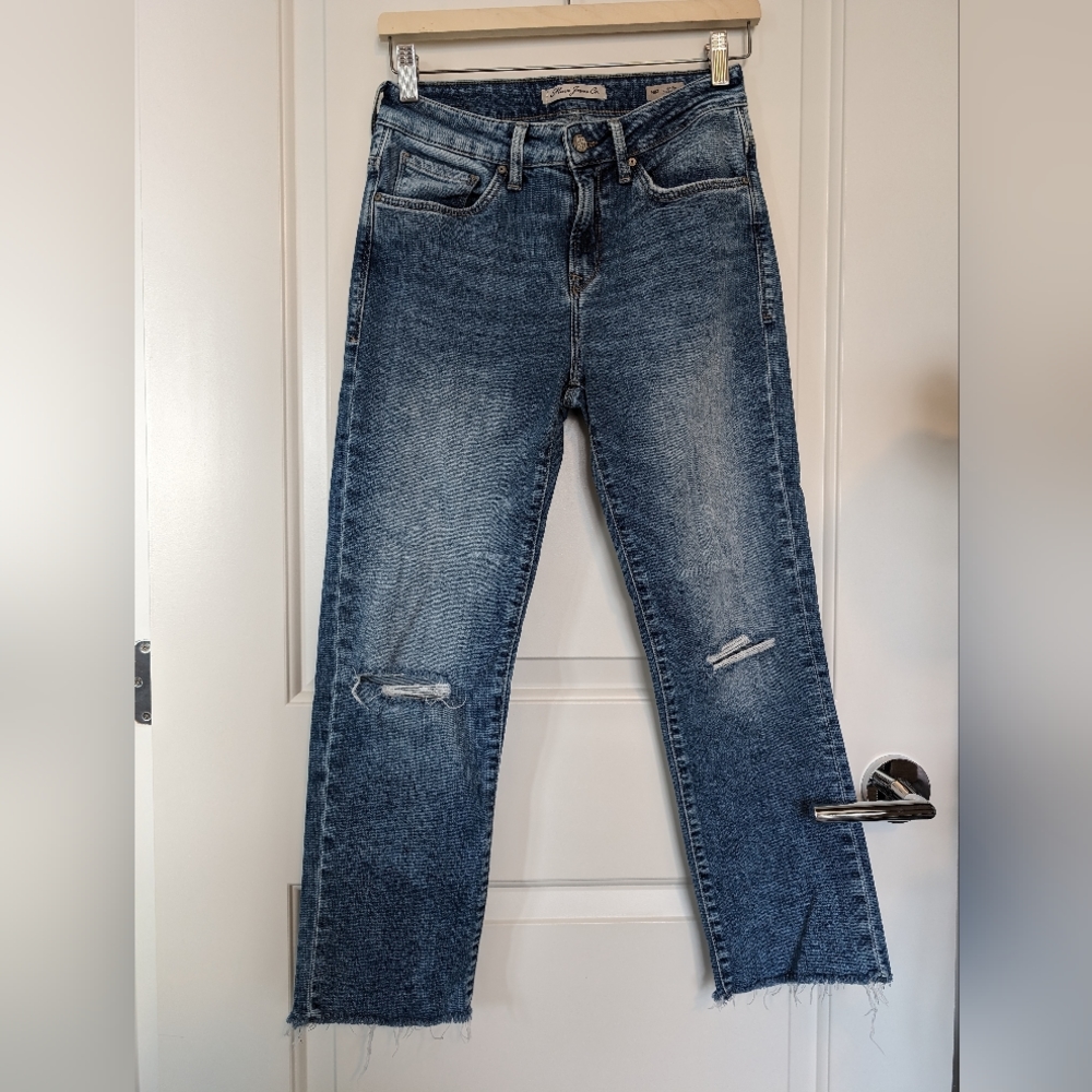 Mavi "Niki" Straight Crop Jeans - 27x25